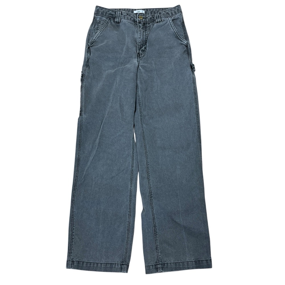 TNA ARITZIA Greenwich Carpenter Pants Womens 2 Relaxed Fit Cotton Denim Twill